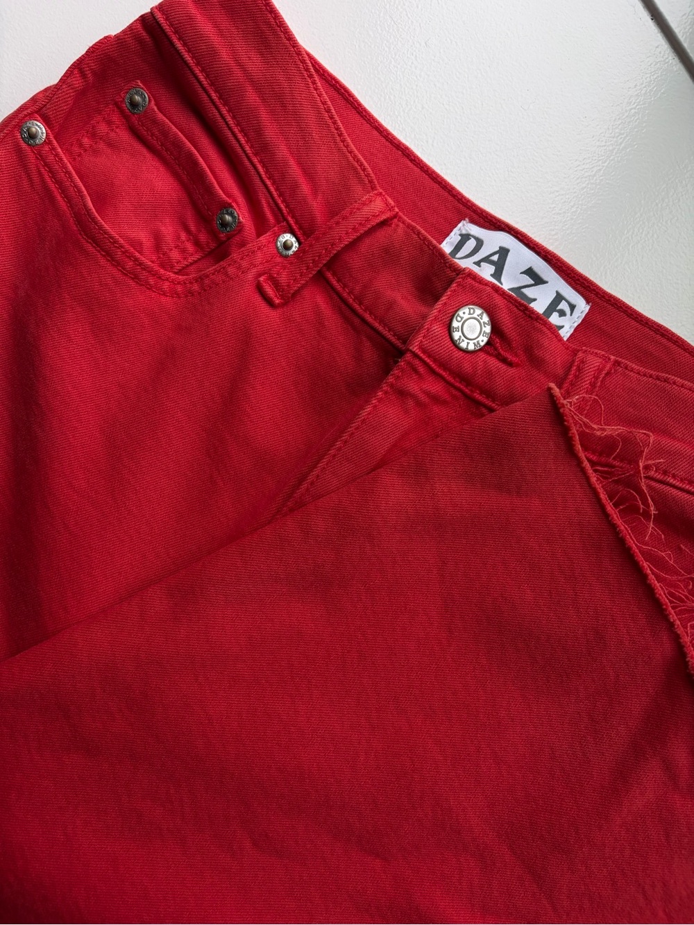 DAZE High-Rise Crimson Jeans